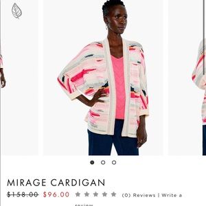 New with tags. Nic + Zoe pink mirage cardigan. Size medium. Never worn.